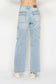 Judy Blue High Waist Straight Cargo Jeans - Light Wash