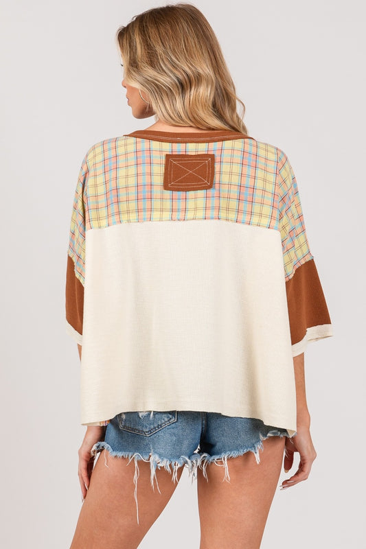 Plaid Star Top