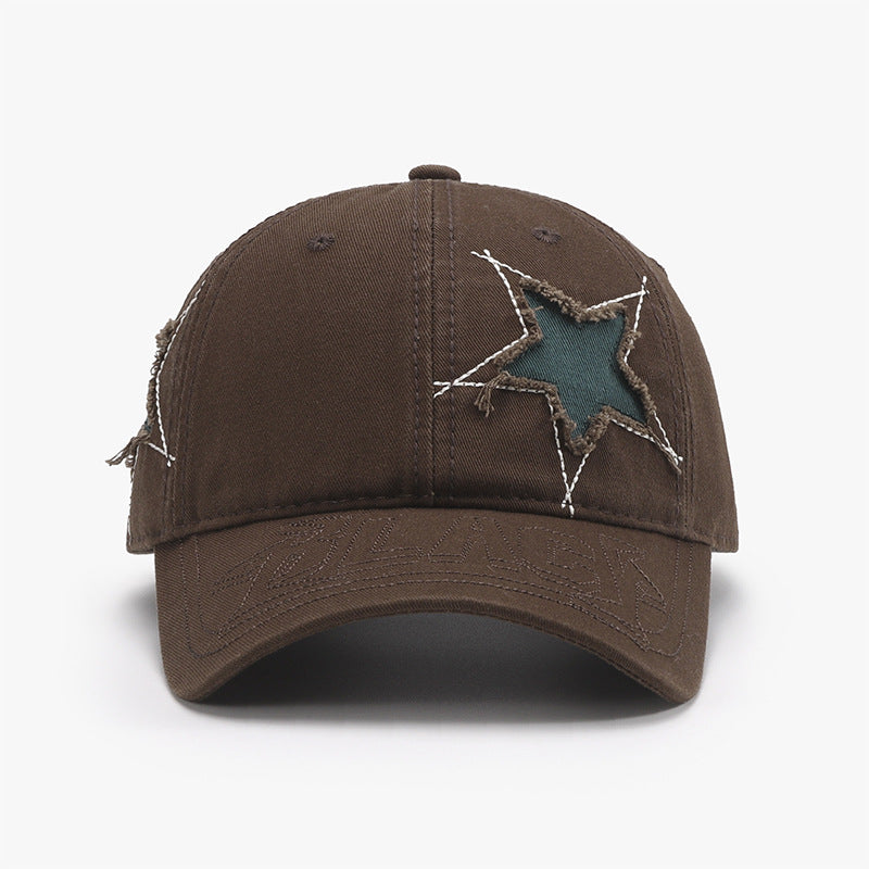 Star Raw Hem Baseball Cap