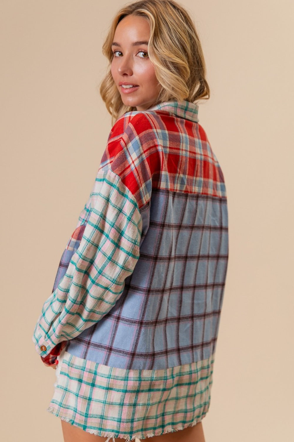 Biloxi Plaid Top