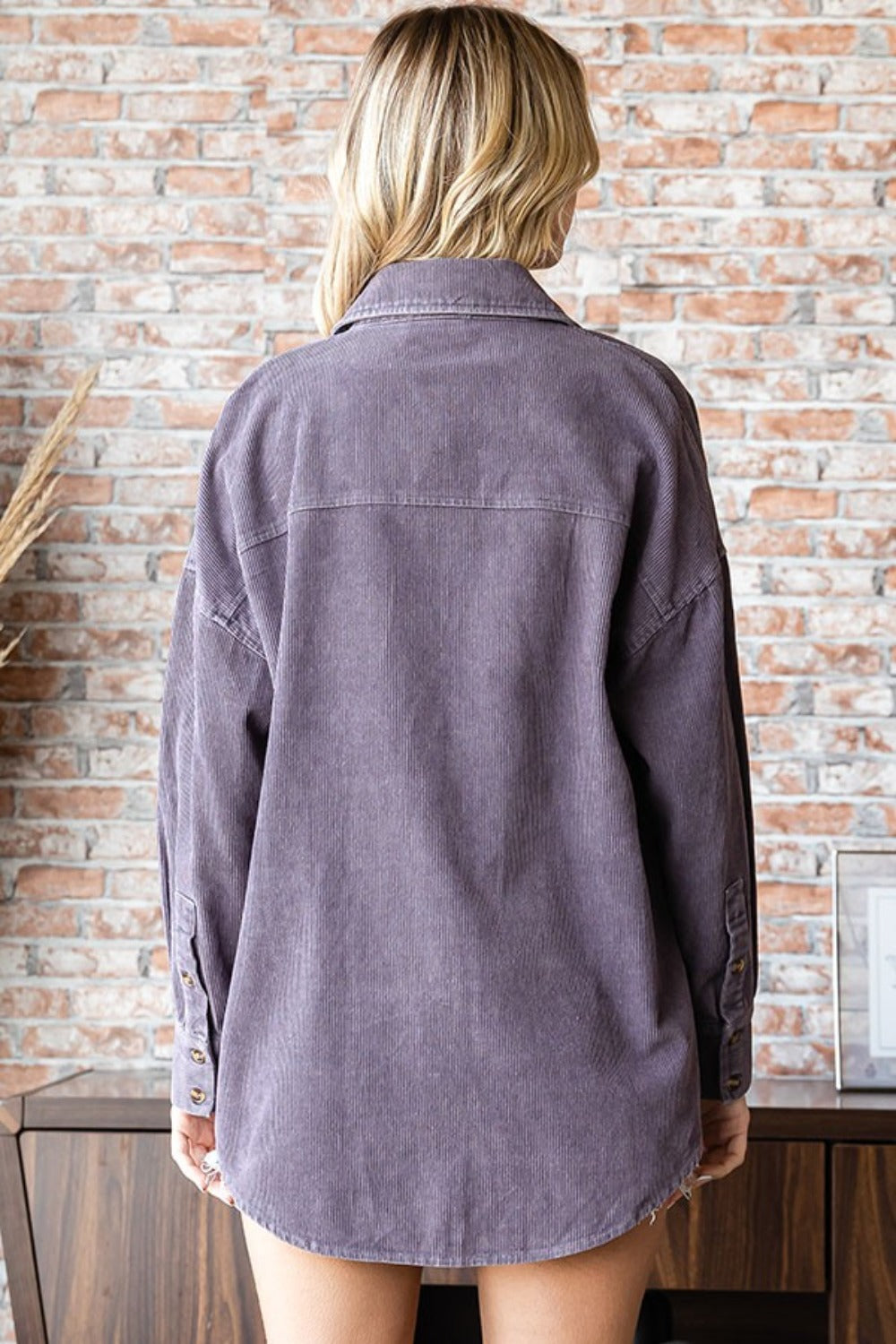 Purple Corduroy Top