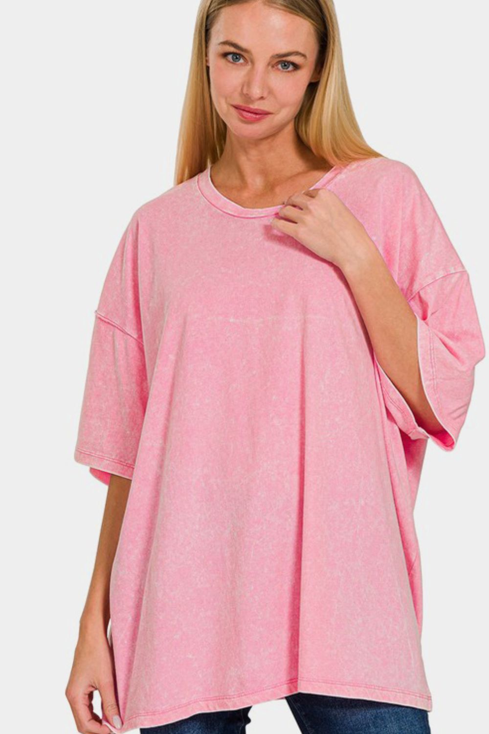 Zenana  Oversized T-Shirt - Pink