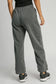 Umgee Drawstring Wide Leg Pants with Pockets - Dark Gray