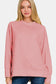 Zenana Scuba Sweatshirt - Light Rose