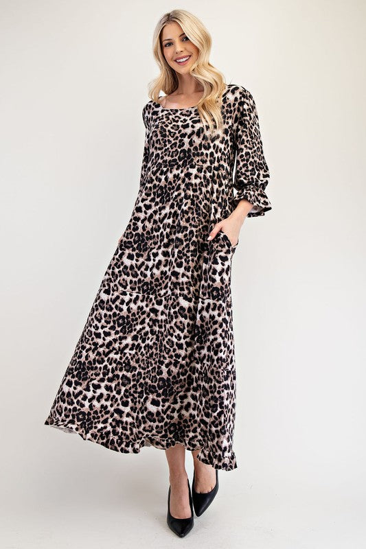 Stephanie Leopard Dress