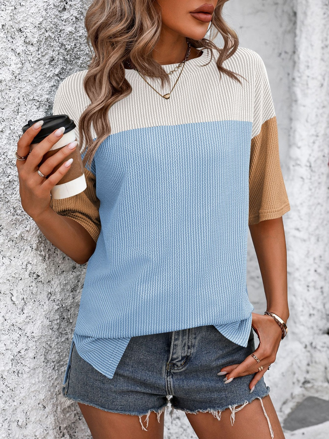 Color Block Cutie Top