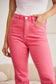 RFM Sunkissed Tummy Control High Waist Raw Hem Jeans