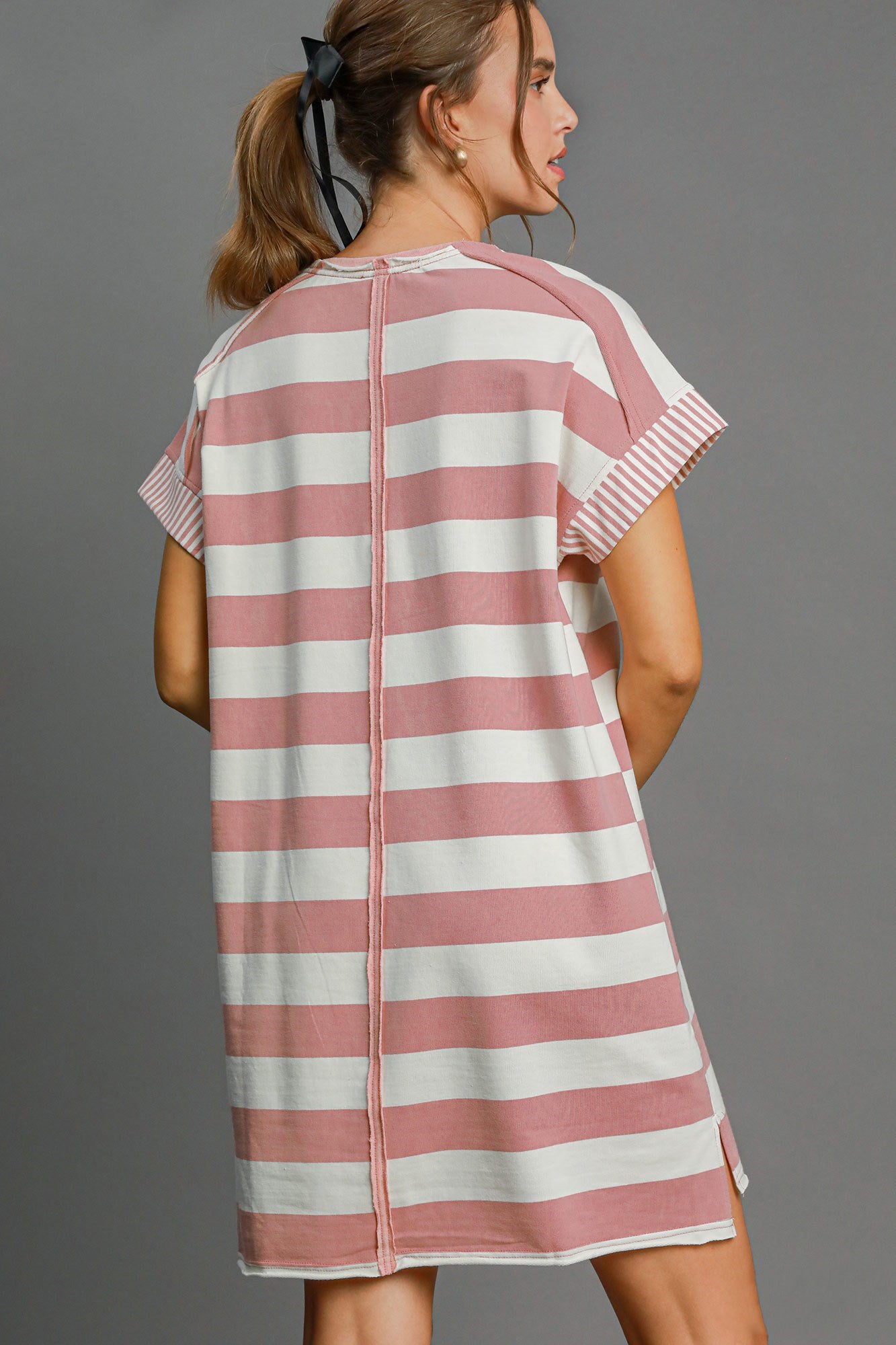 Umgee Striped Peace Dress