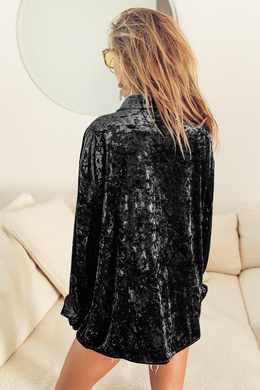 Onyx Velvet Top