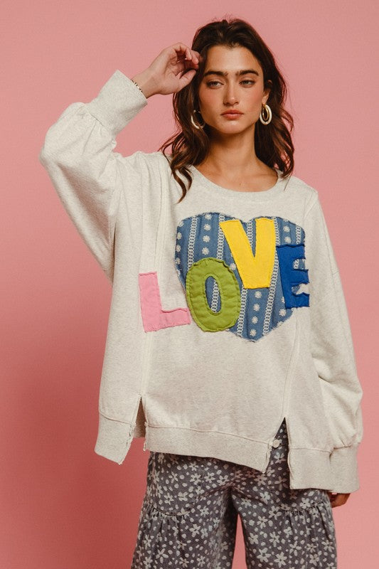 Love Patch Sweatshirt