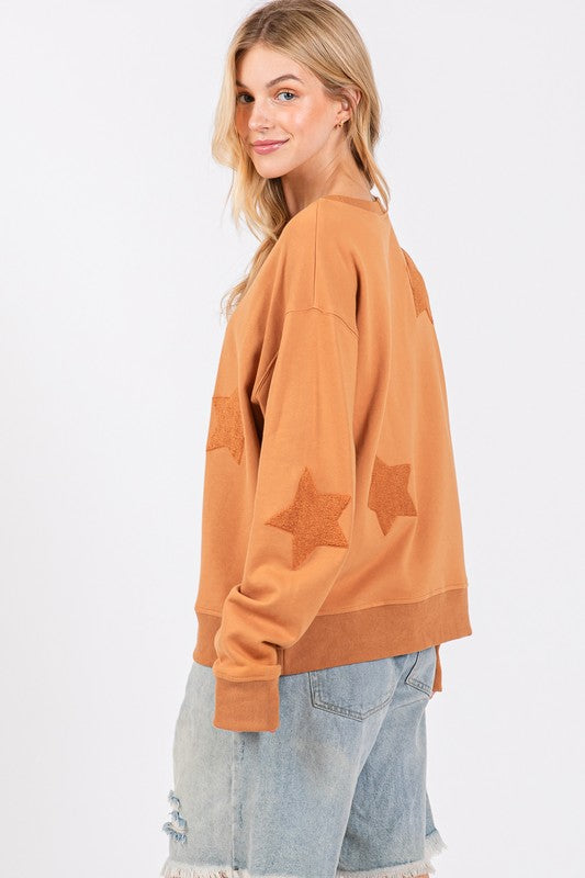 Star Sweatshirt - Cinnamon