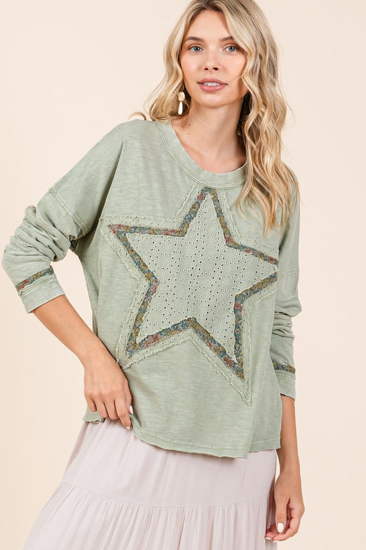 Sage Star Top