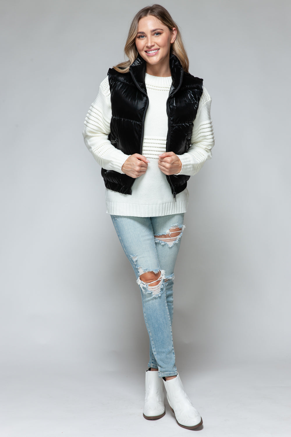 Get Puffy With It Vest - Black