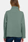 Zenana Turtleneck Half Snap Fleece Sweatshirt - Ash Jade