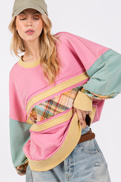 Take A Spin Sweatshirt - Pink