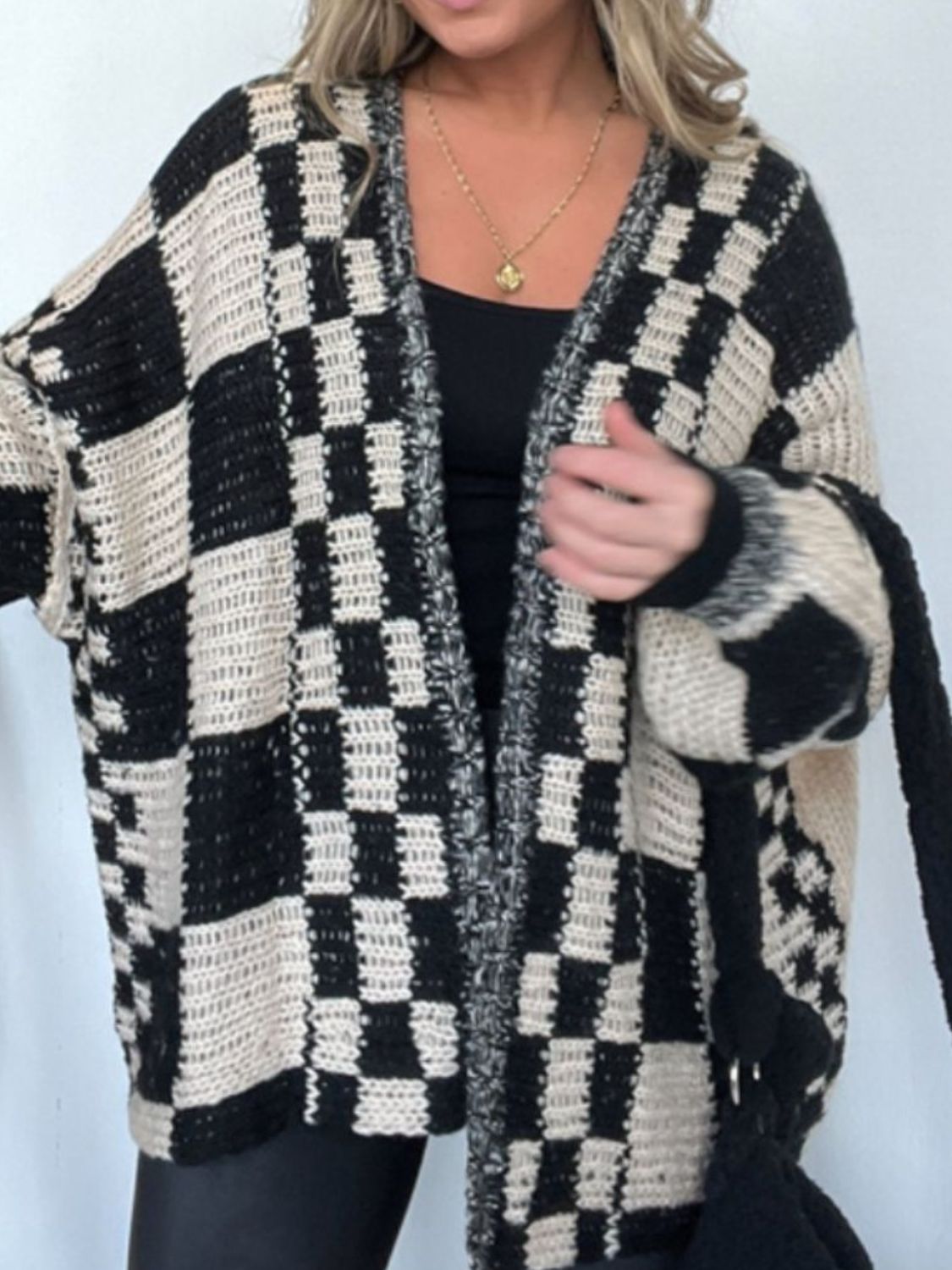 Checkered Chick Cardigan