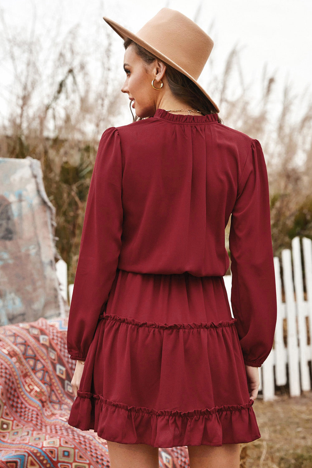 Burgundy Babe Dress