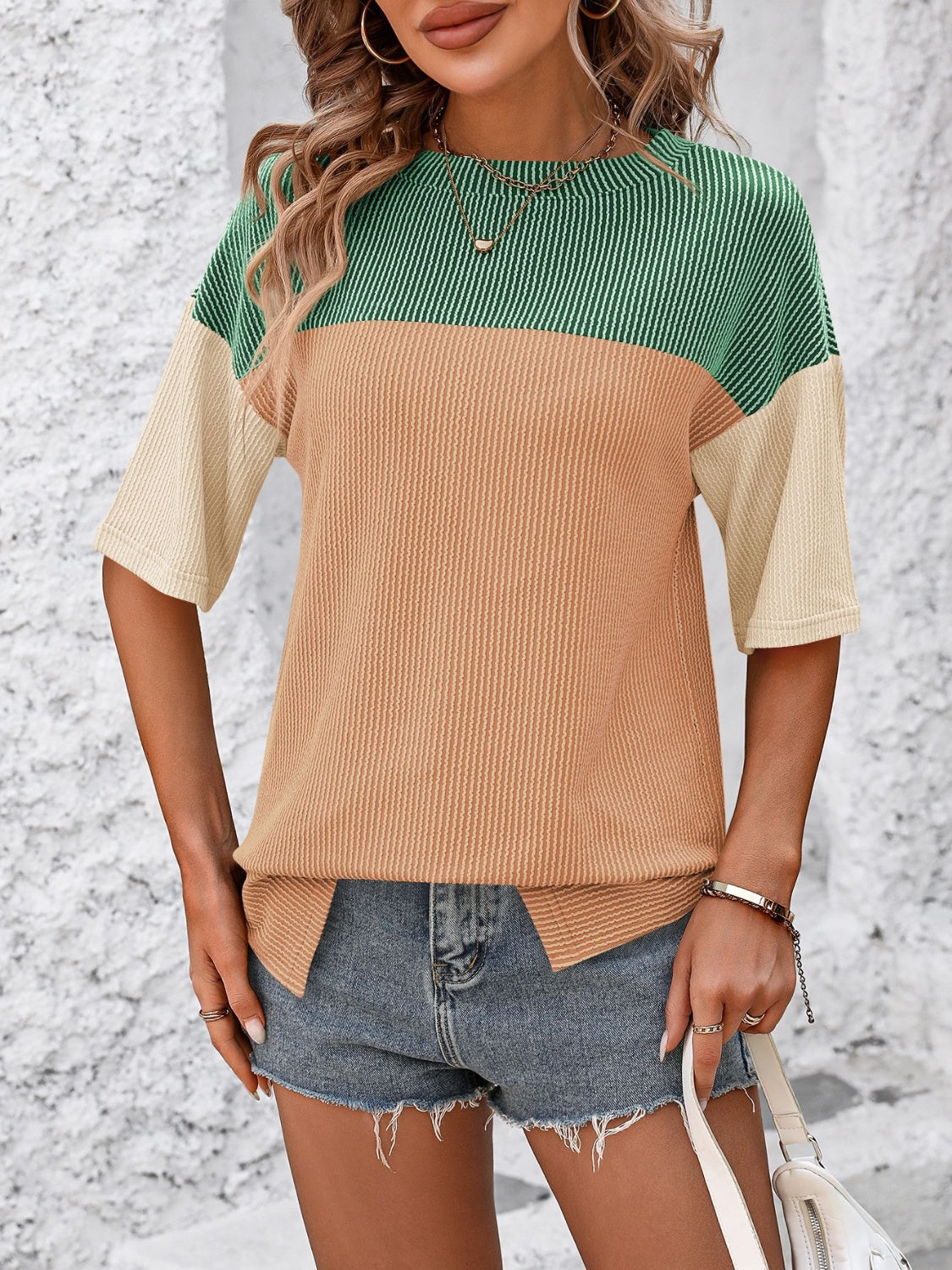 Color Block Cutie Top