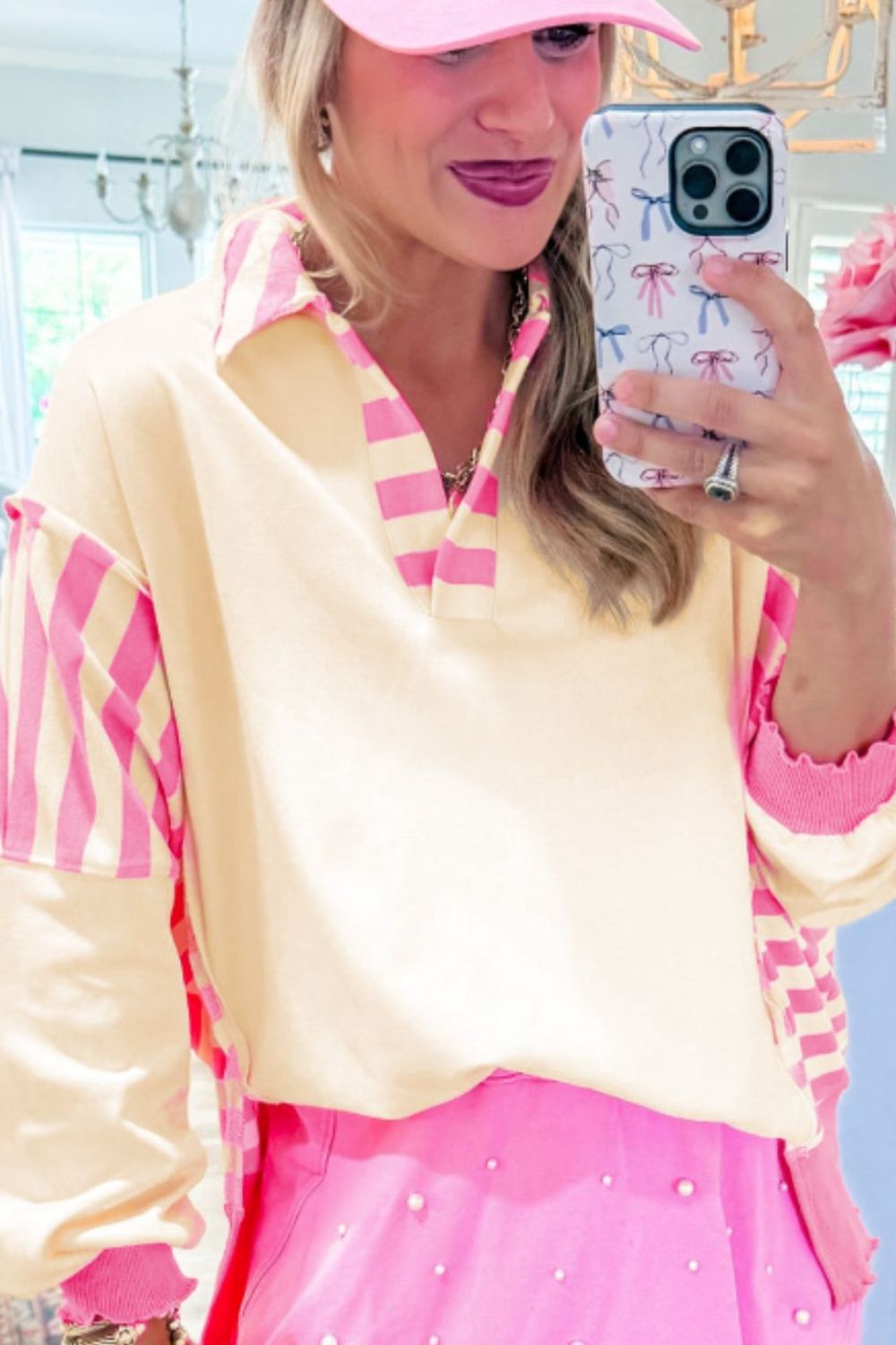 Hint Of Pink Sweatshirt