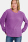 Zenana Chenille Sweater - Violet