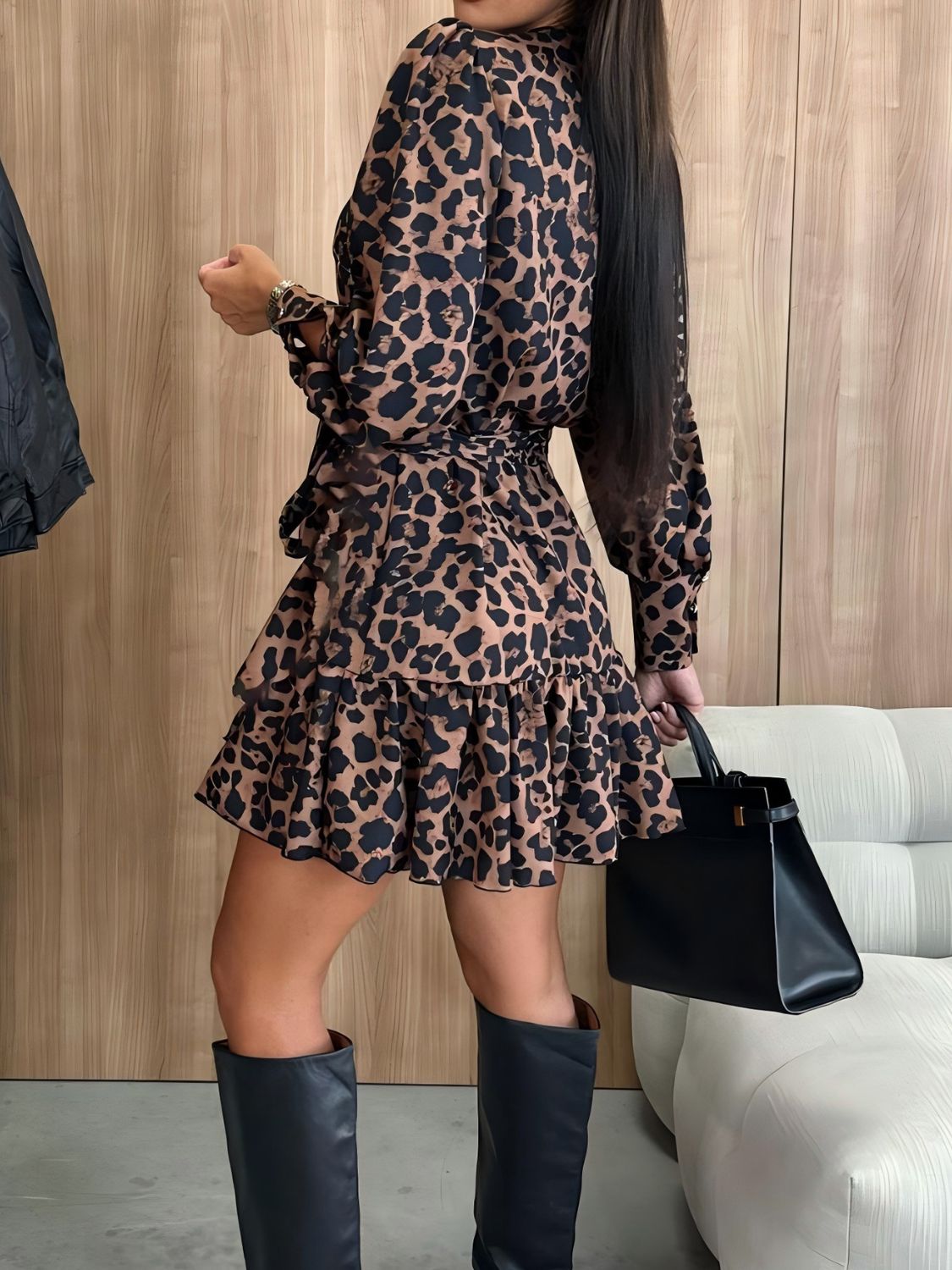 Leah Leopard Dress