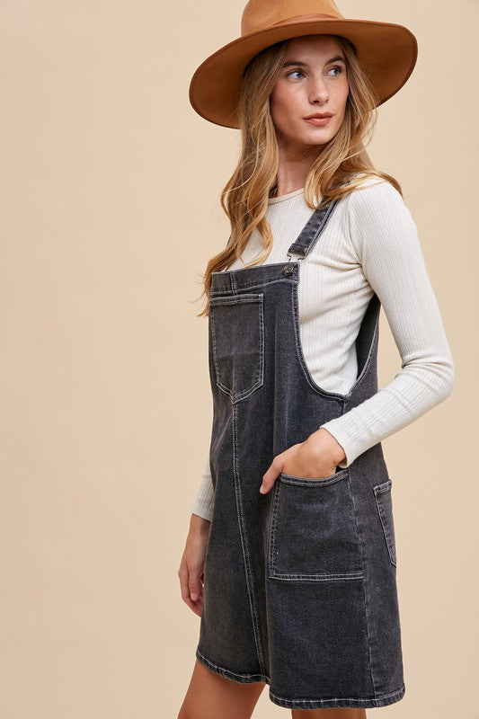 Garner Overall Dress - Black