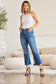 RFM Cropped Tummy Control High Waist Jeans - Medium Wash