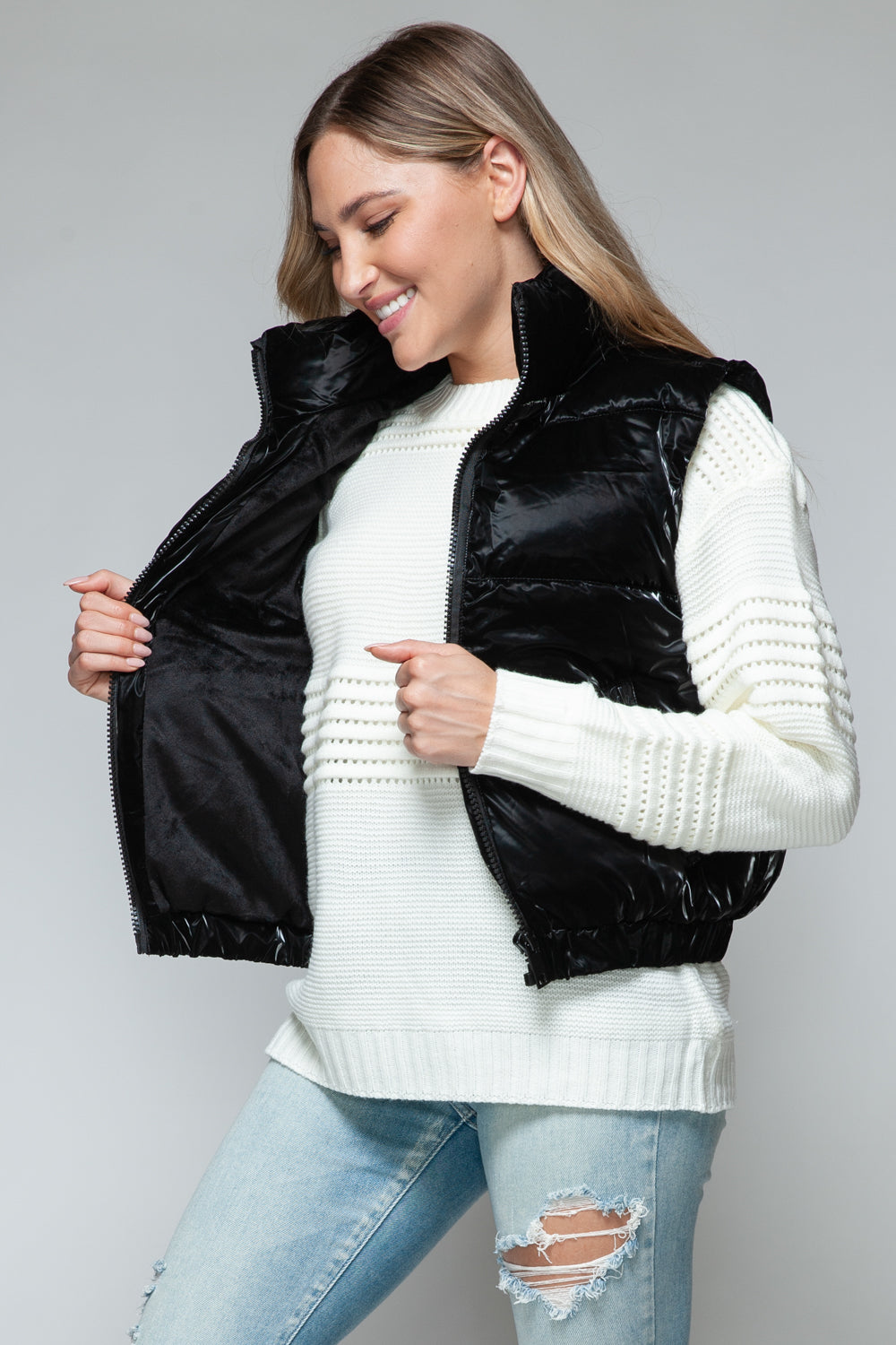 Get Puffy With It Vest - Black