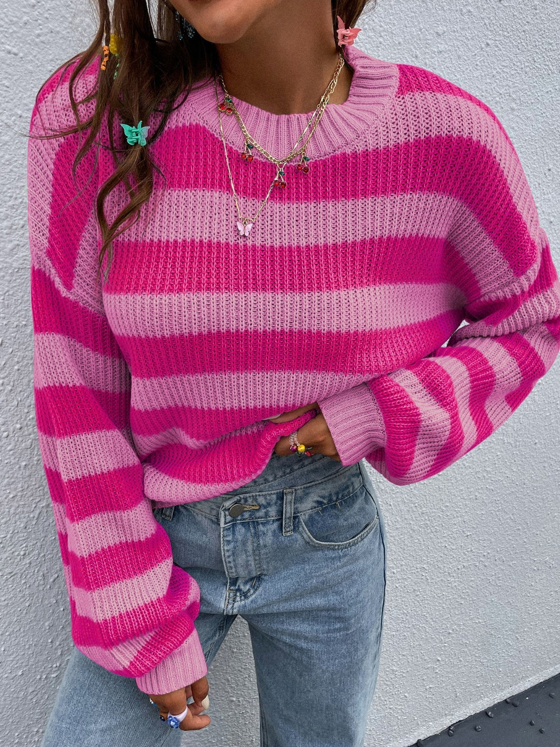 Summerset Striped Sweater