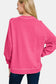 Zenana Pigment Dyed French Terry Sweatshirt - Hot Pink