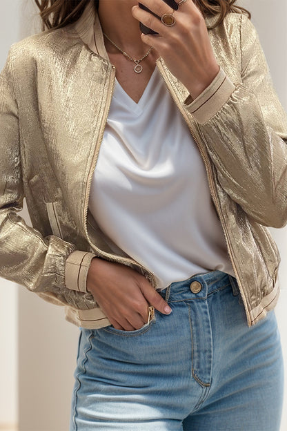 Metallic Tan Jacket