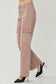 RISEN High Rise Wide Leg Cargo Jeans