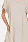 Zenana Fringe Dress with Pockets - Beige