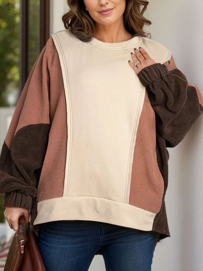 Plus Size Tan Sweatshirt