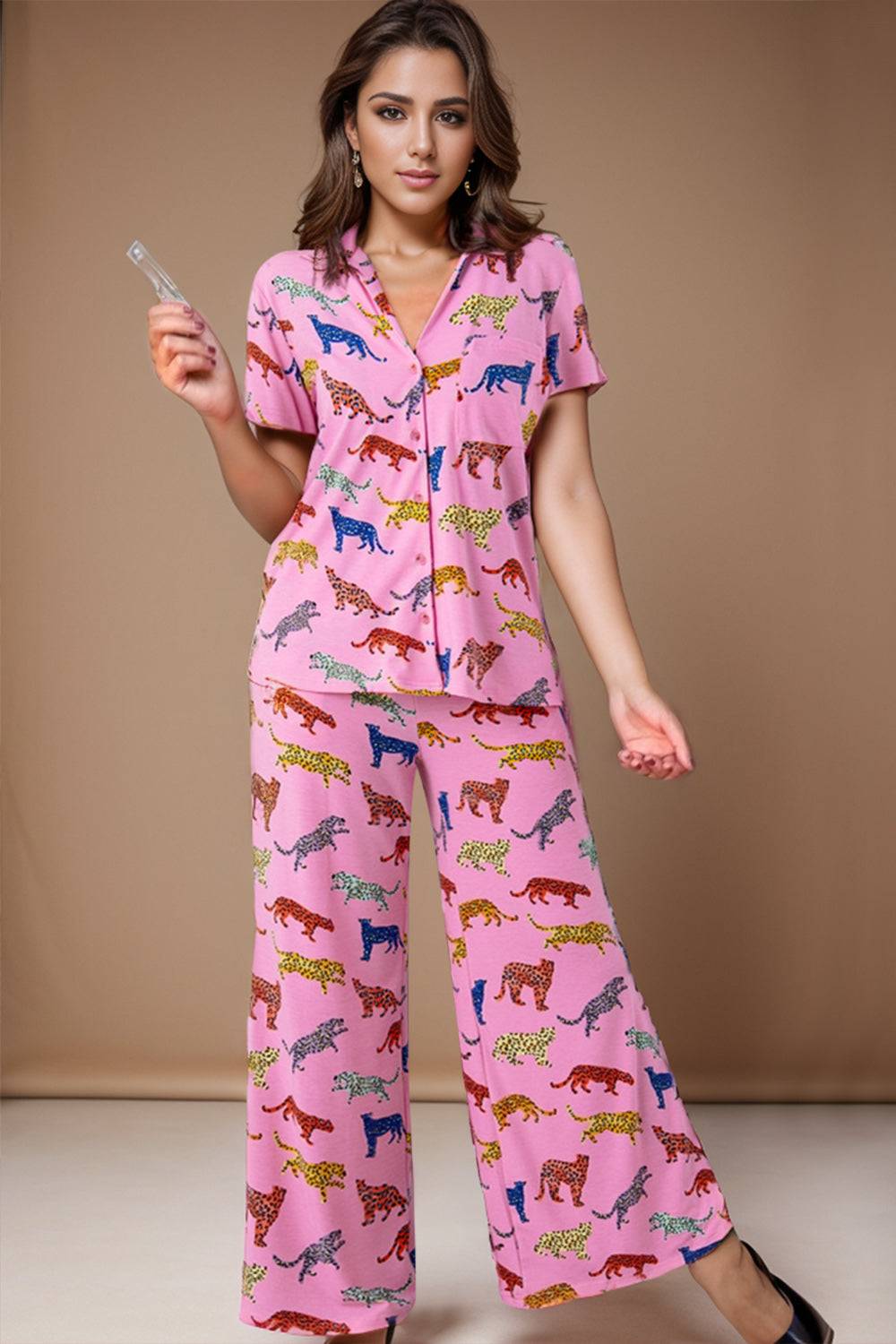 Slumber Party Pajama Set - Short Sleeve