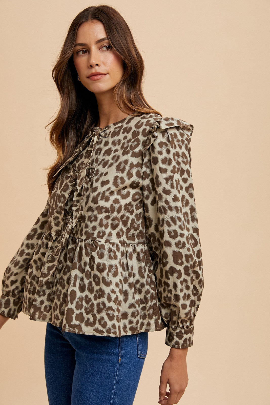 Davina Leopard Top