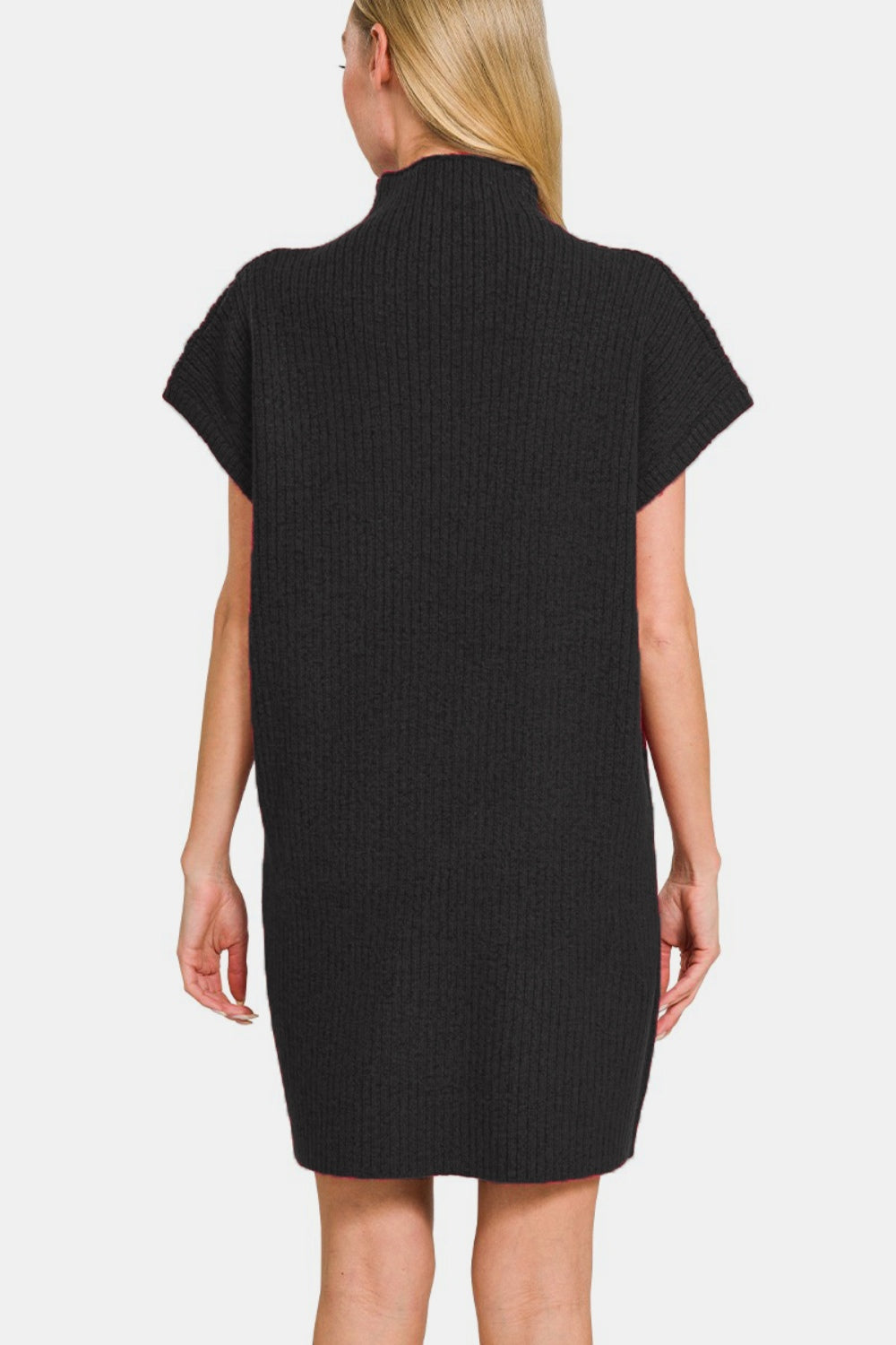 Zenana Sweater Dress - Black