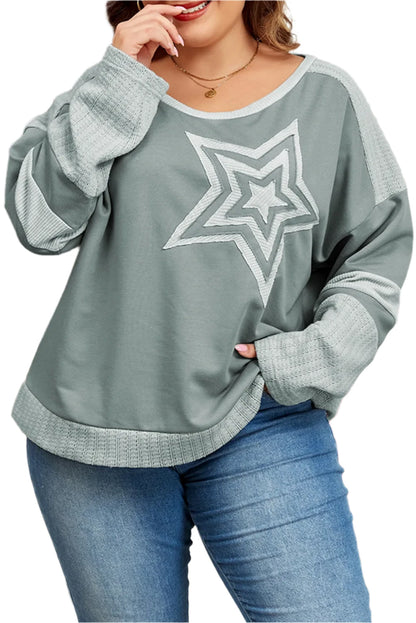 Plus Size Sage Star Top