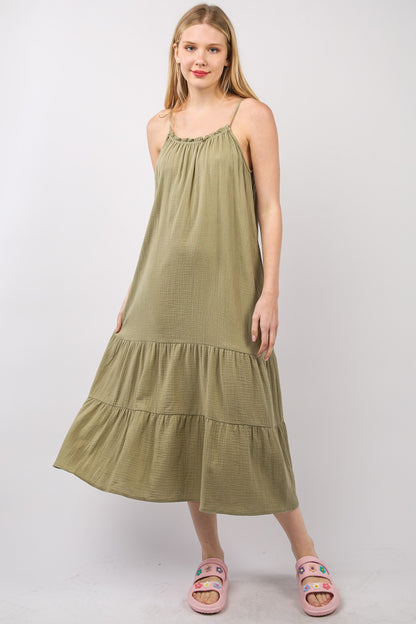 Merletto Dress - Earth Green