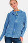 Zenana Ocean Blue Hooded Jacket