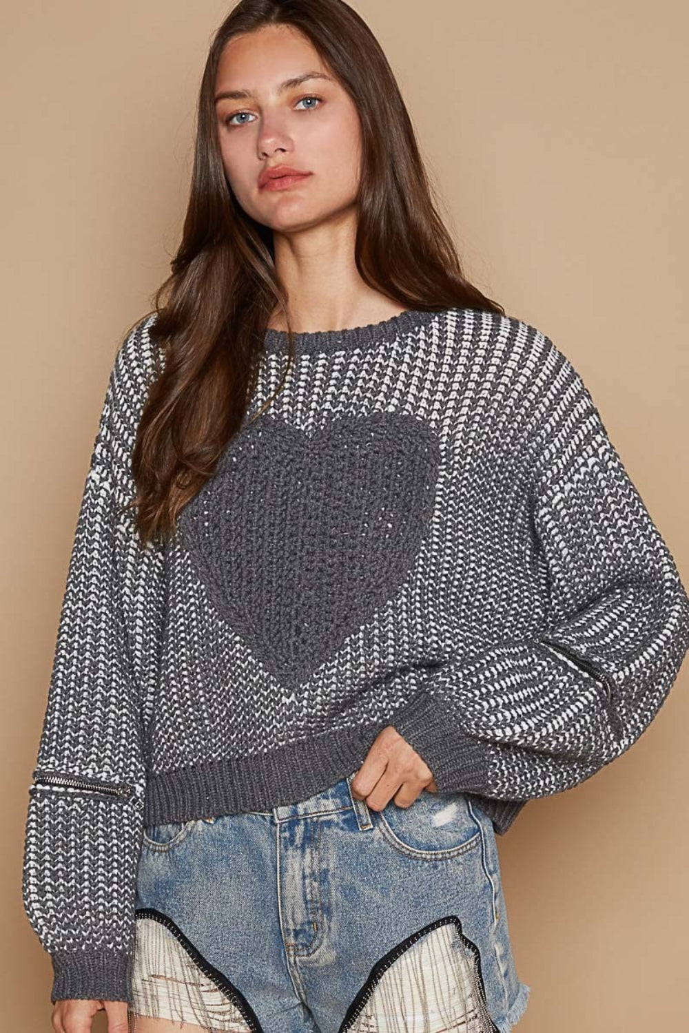 Heartbreaker Sweater - Charcoal