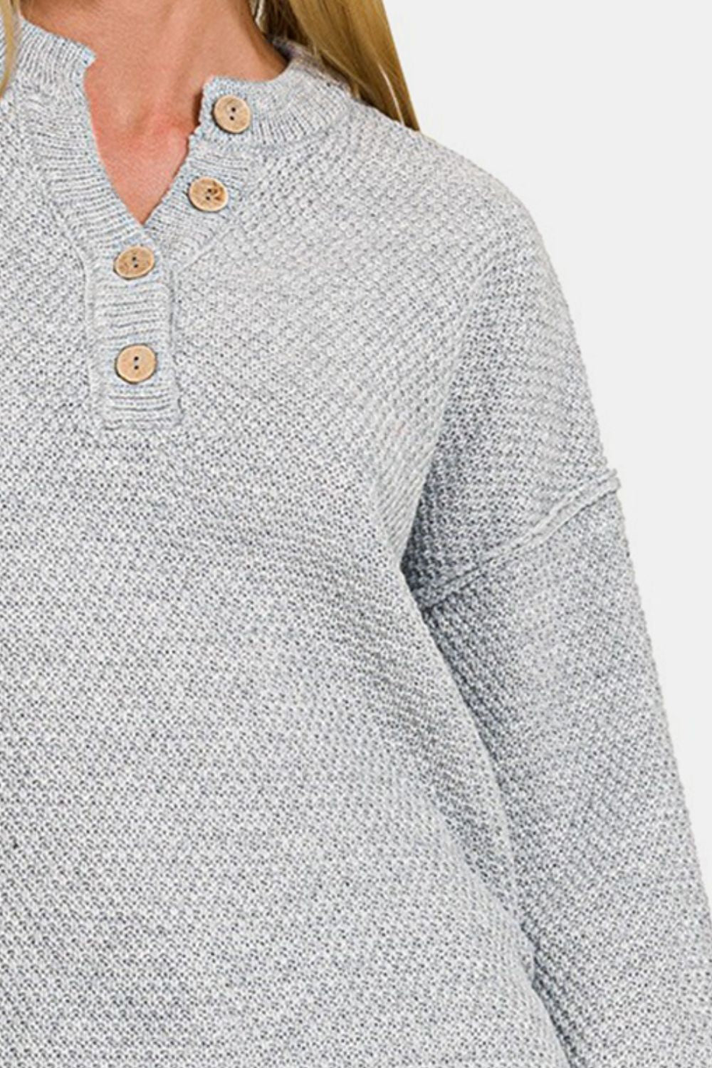 Zenana Grey Sweater