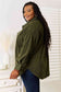 Cozy Girl Army Green Button Down Shacket