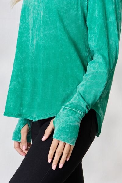 Zenana Kelly Green Top