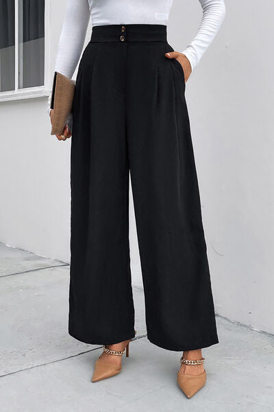 High Waist Wide Leg Pants