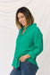 Zenana Textured Green Shirt