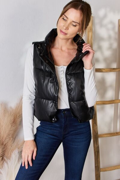 Westford Faux Leather Vest