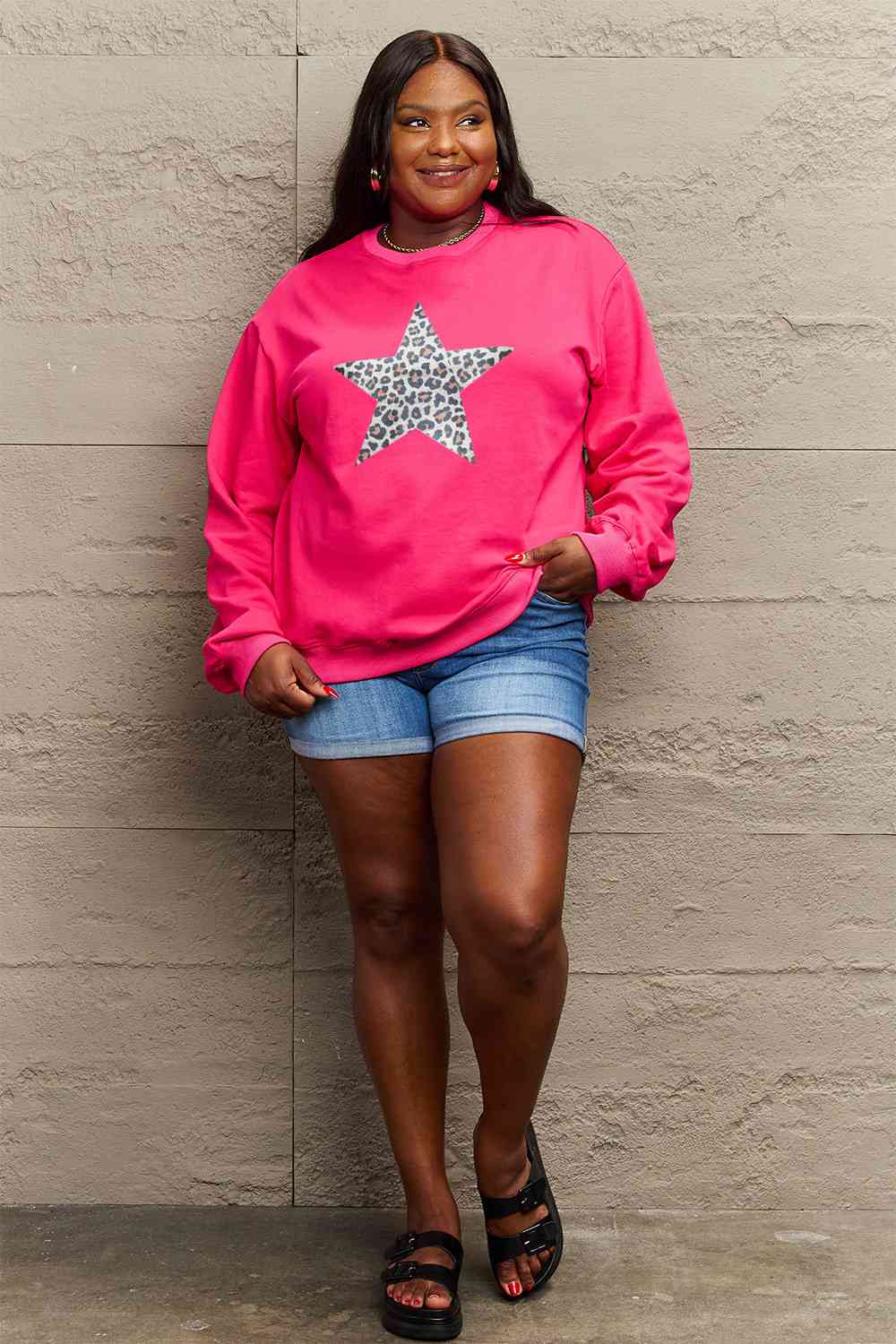 Leopard Star Sweatshirt