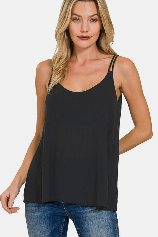 Zenana Black V-Neck Cami