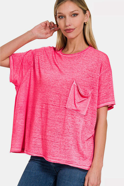 Zenana Pocketed T-Shirt